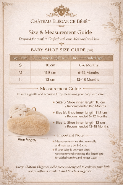 CHÂTEAU ÉLÉGANCE BÉBÉ™ – SOFT SOLE COTTON BABY SHOES