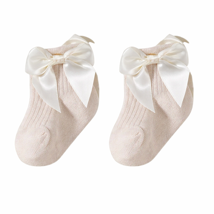 Bow Cotton Socks for Babies | Timeless Elegance