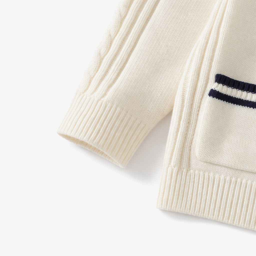 Petit Héritage – Classic Navy Cardigan