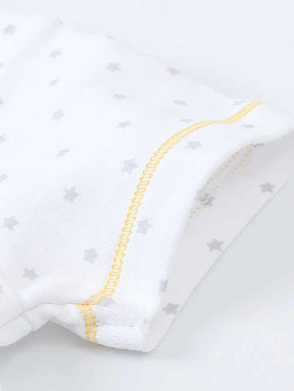 Château Élégance Bébé – Starry Cotton Baby Bodysuit, Short Sleeve
