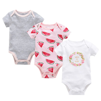 Château Bébé™ – Signature Cotton Romper Set (3-Piece Collection)