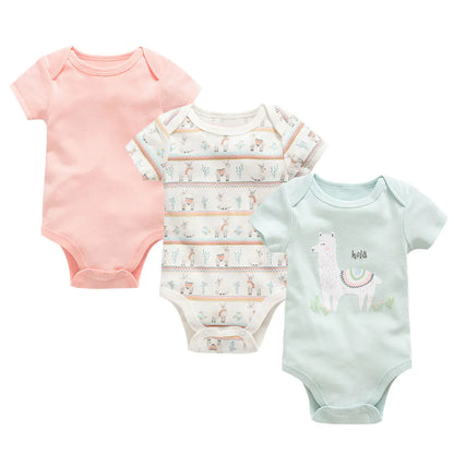 Château Bébé™ – Signature Cotton Romper Set (3-Piece Collection)